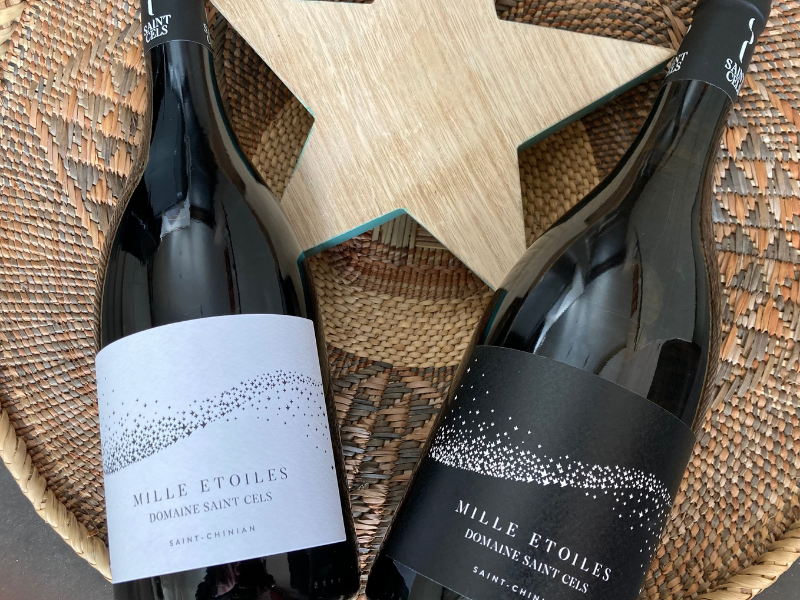 Coffret vin du Languedoc 2 bouteilles rouge et blanc AOP Saint Chinan