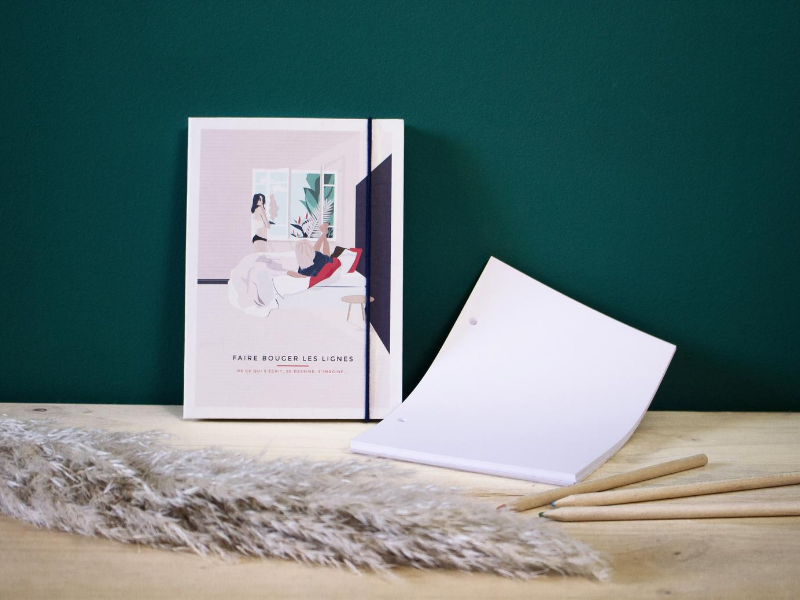 Carnet à dessins rechargeable « L’Illustrateur » de la collection Ligne de Vie