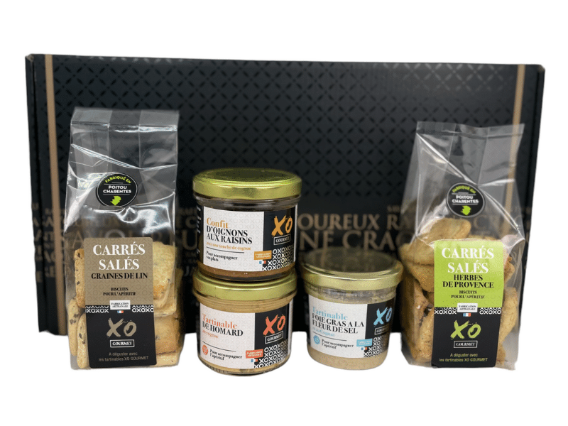 Découvertes salées de 5 biscuits et tartinables