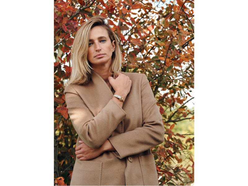 Bracelet en cuir Auby fermoir doré