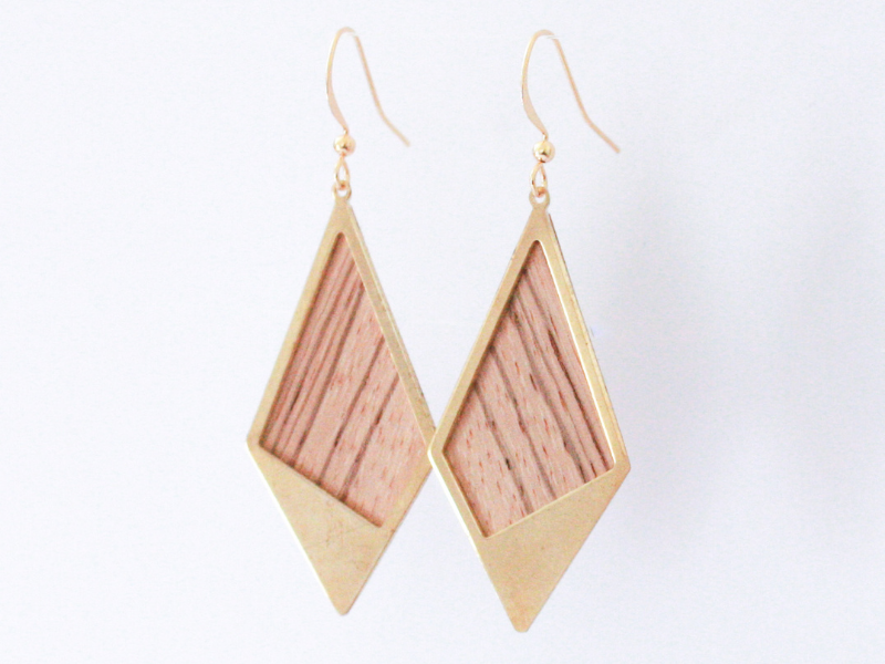 Boucles d'oreilles Sierra losange