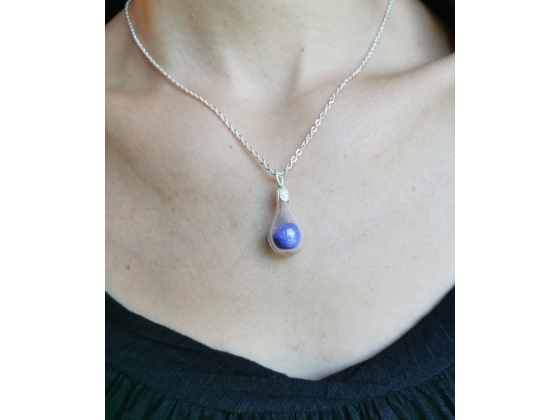 Pendentif en verre soufflé 