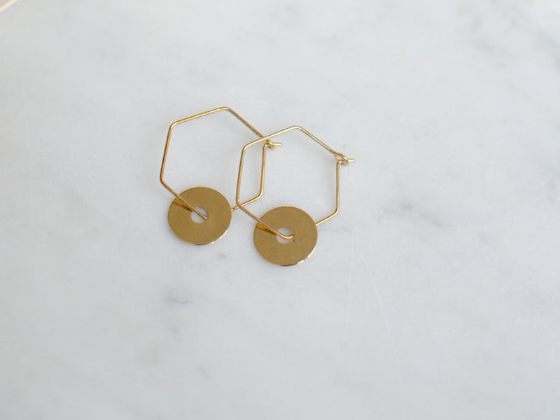 Boucles d'oreilles Créoles dorées au choix