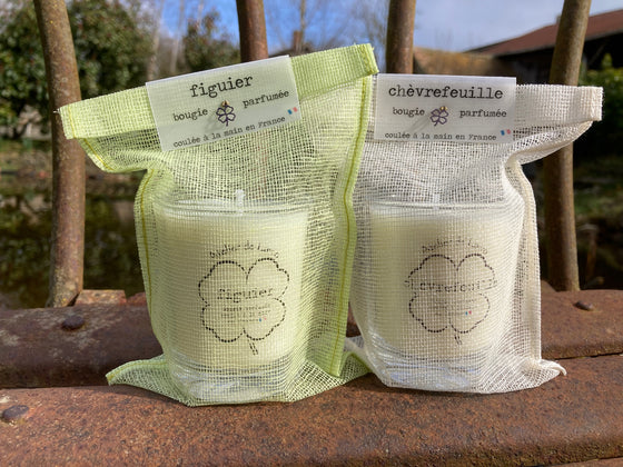 Bougies figuier et chèvrefeuille