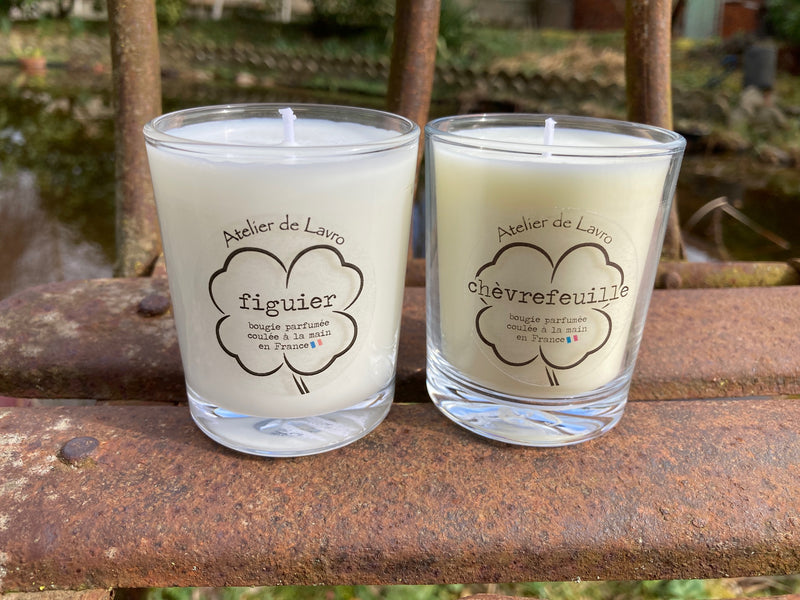 Bougies figuier et chèvrefeuille