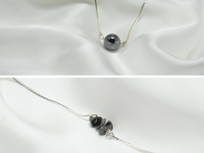 Collier et bracelet en argent