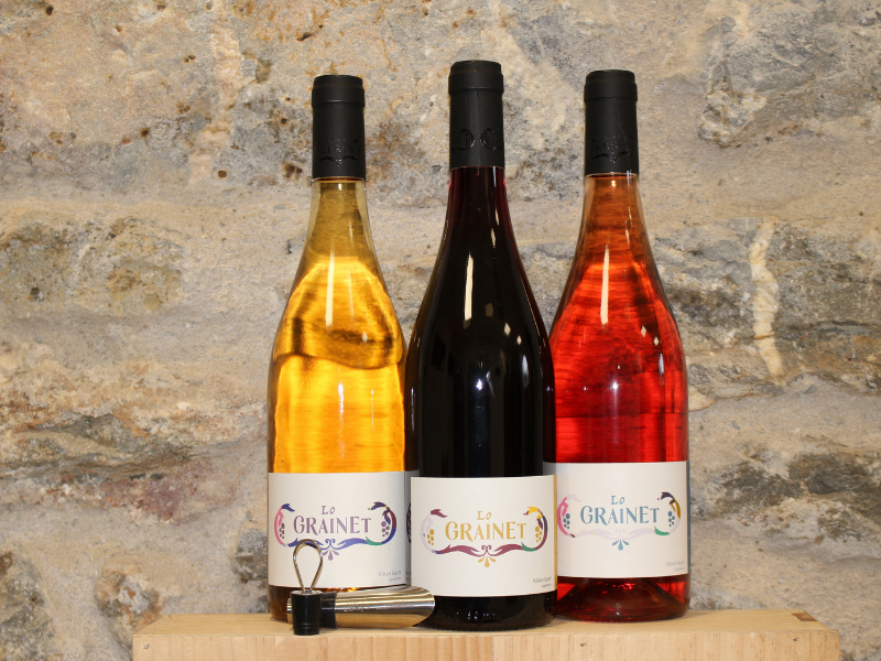 Coffret vin du Languedoc 3 bouteilles rouge, blanc ou rosé