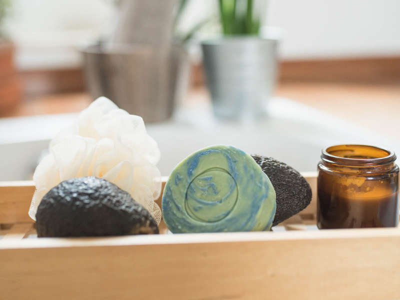 Trousse exotique savons et shampoing naturels