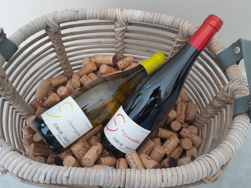 Coffret vin de la Loire BIO 2 bouteilles rouge et blanc