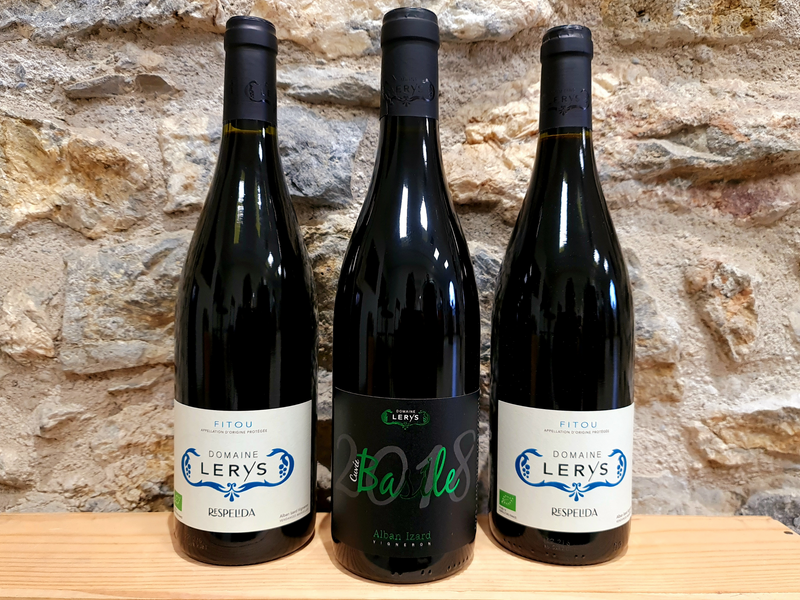 Coffret vin du Languedoc 3 bouteilles rouge AOC Fitou