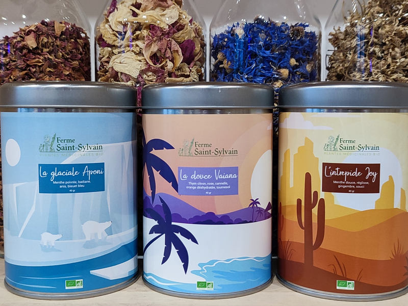 Voyage des sens, infusions bio