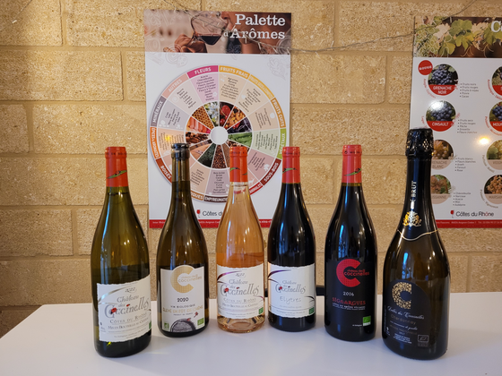 Coffret vin du Rhône 6 bouteilles rouge, blanc et rosé AOC Côtes-du-Rhône, Côtes-du-Rhône Villages