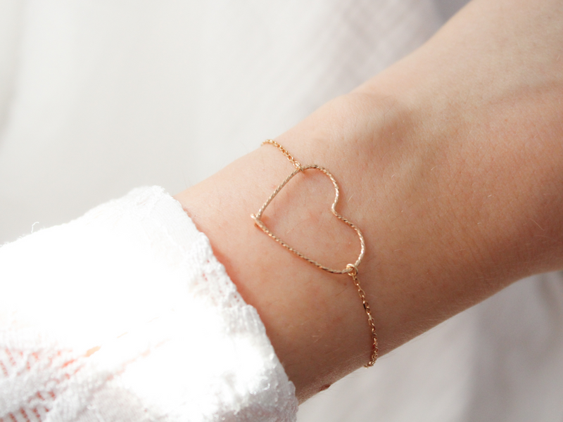 Bracelet cœur torsadé