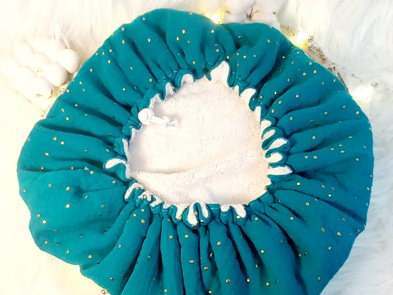 Charlotte séchante et son gant assorti