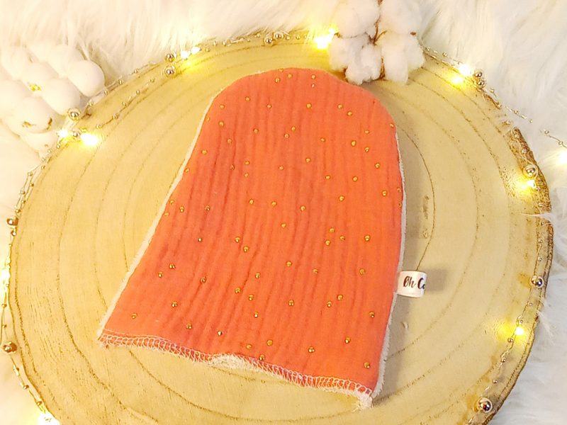 Charlotte séchante et son gant assorti