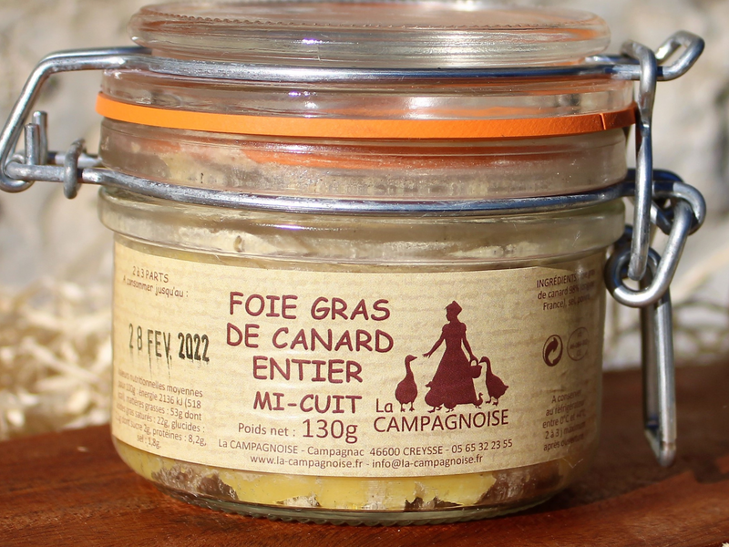 Duo de foie gras de canard mi-cuit