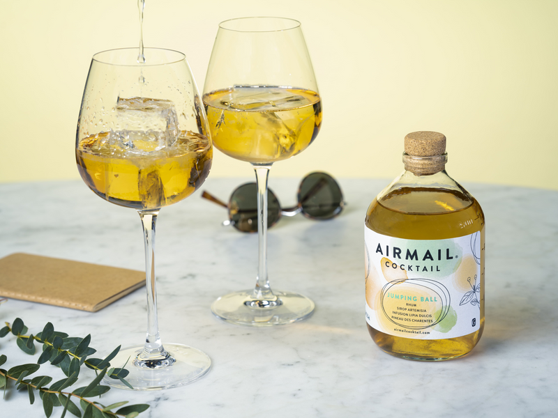 2 bouteilles de cocktail Airmail prêt à boire