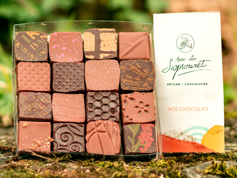Carré découverte 16 chocolats artisanaux