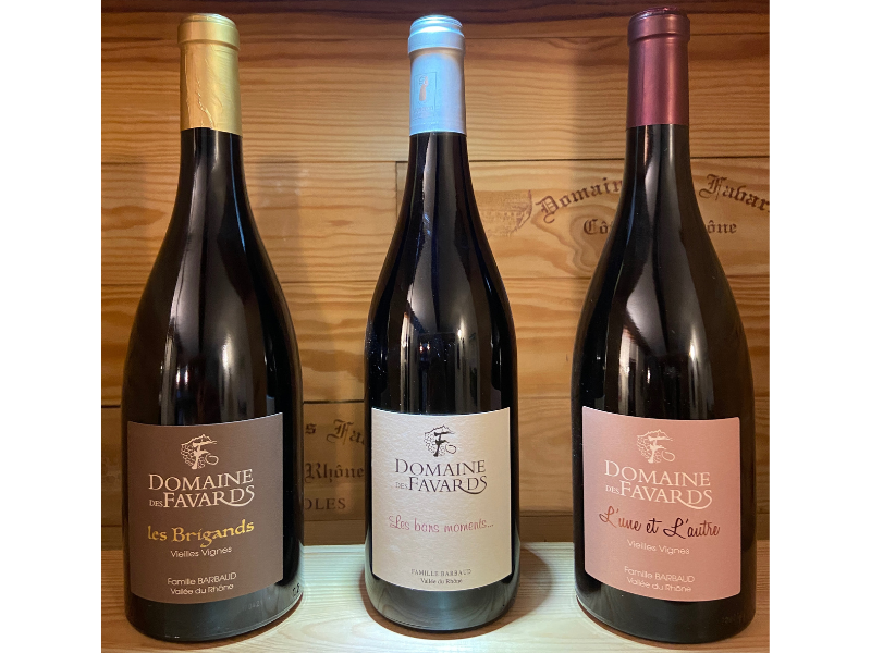 Coffret vin du Rhône BIO 3 bouteilles roug AOC Côtes-du-Rhône, Côtes-du-Rhône Villages