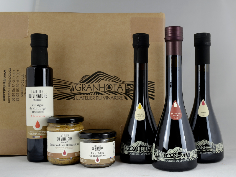 Coffret Plaisir de Condiments : Vinaigre, Moutarde et Pâte d'Olives