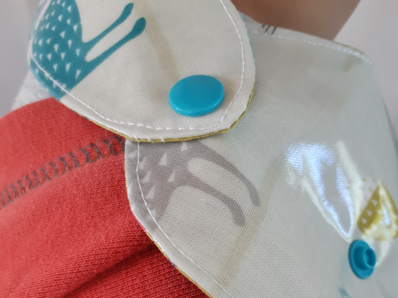 Bavoir bebe impermeable XL réversible