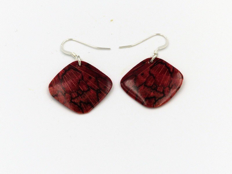 Boucles d'oreilles en bois