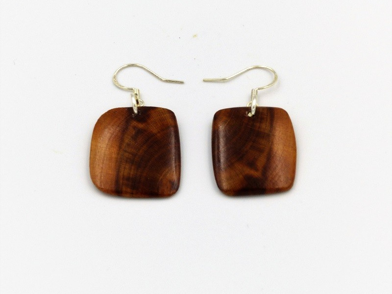 Boucles d'oreilles en bois