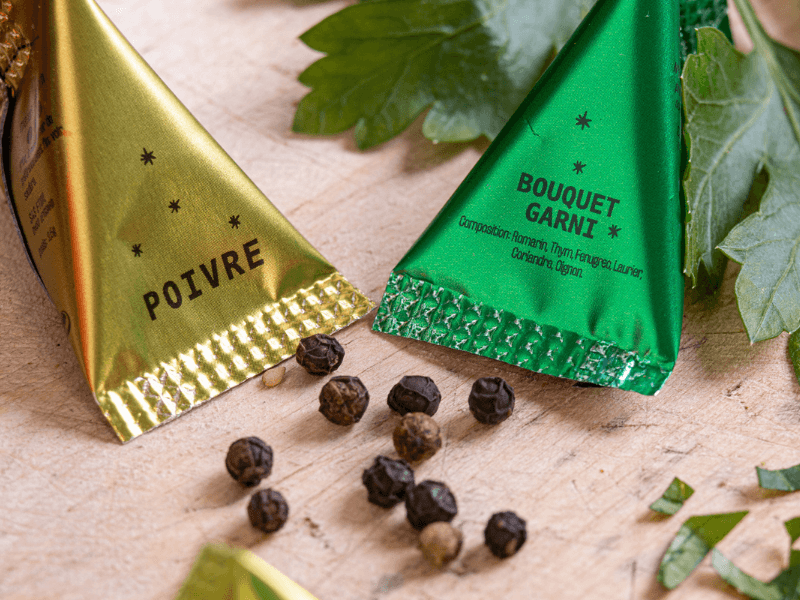 Assortiment de 40 berlingots d'épices