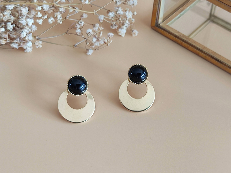 Boucles d'oreilles 3en1 L'Aventurière