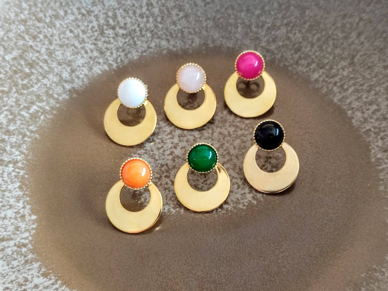 Boucles d'oreilles 3en1 L'Aventurière