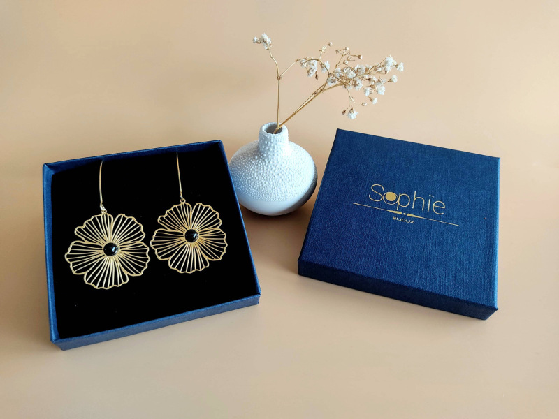 Boucles d'oreilles fleurs La Naturelle