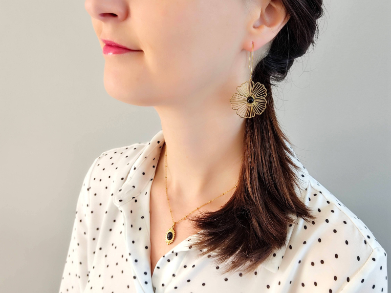 Boucles d'oreilles fleurs La Naturelle