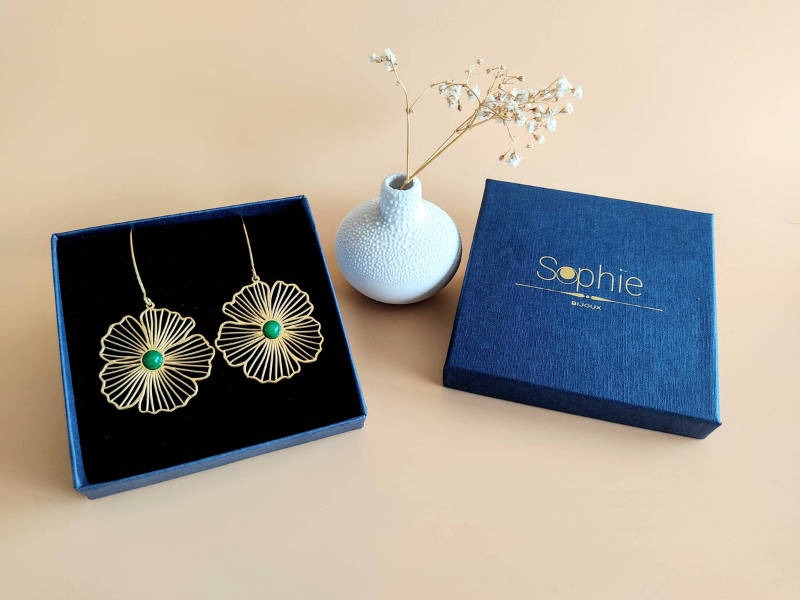 Boucles d'oreilles fleurs La Naturelle
