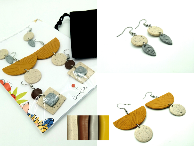 Trio de boucles d’oreilles Sahari Pep’s