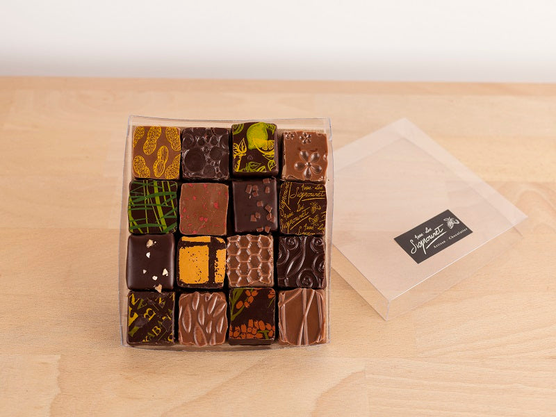 Carré découverte 16 chocolats artisanaux