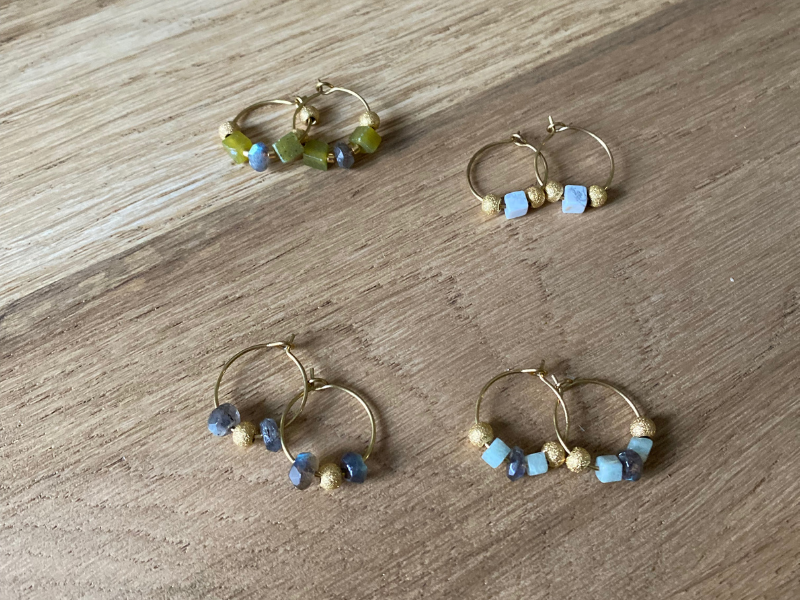 Boucles d'oreilles mini-créoles