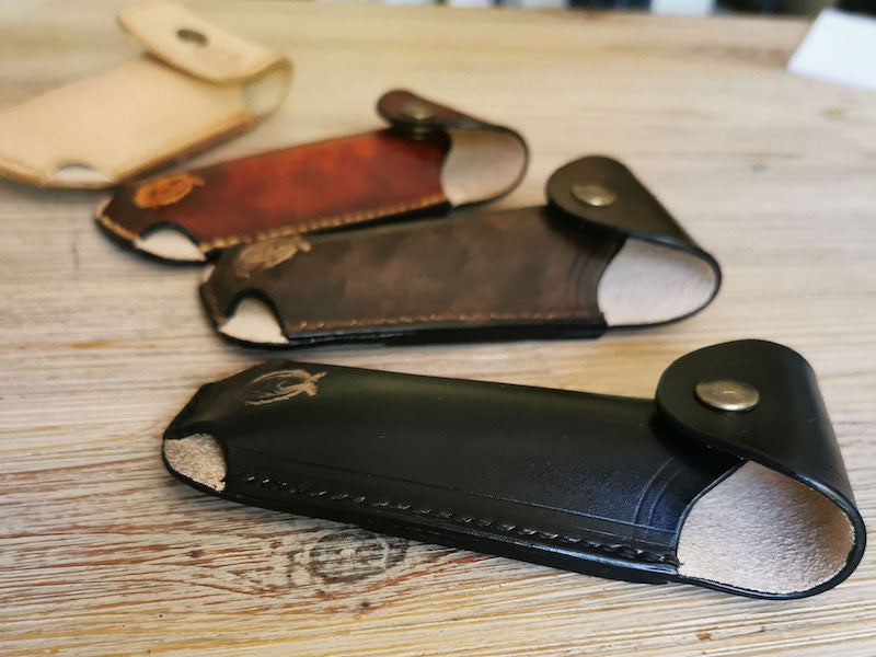 Etui à couteau en cuir véritable