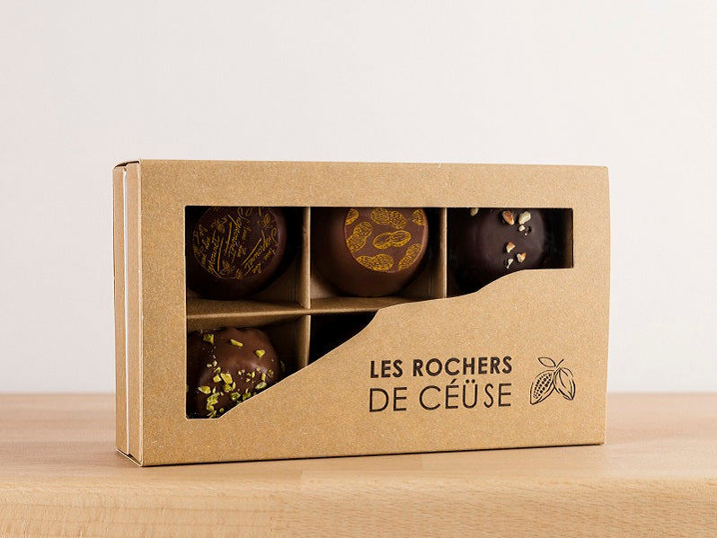 Coffret chocolaté de 6 mini Rochers de Ceüse
