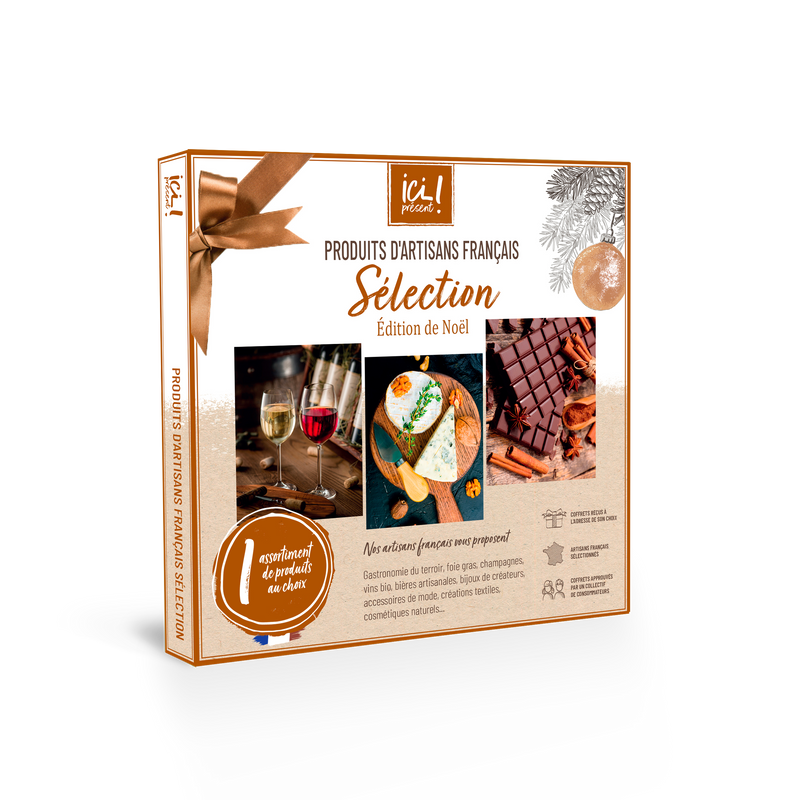 Chocolat de Noël artisanal, original (boite, coffret cadeau)