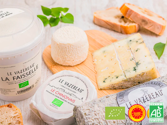 Plateau de 5 fromages de chèvre fermier BIO (1kg)