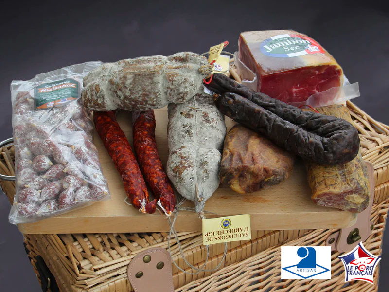 Coffret autour du saucisson : 8 créations artisanales pour 3,5kg de bonheur